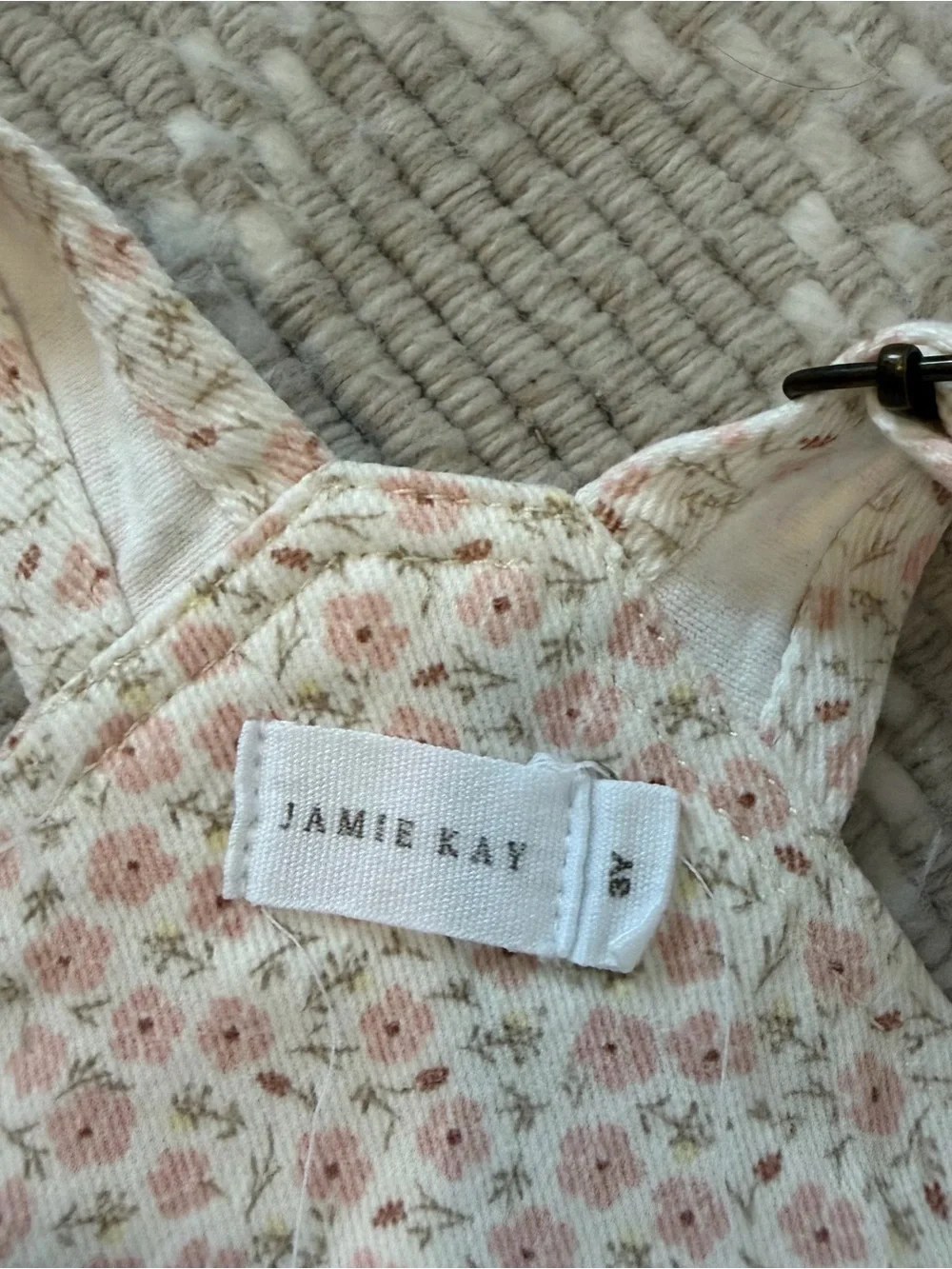 Jamie Kay Floral Overall Dress - Pink & Cream